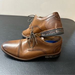 Nunn Bush Comfort Gel Brown Leather Oxfords Dress Shoes Mens Size 9 M